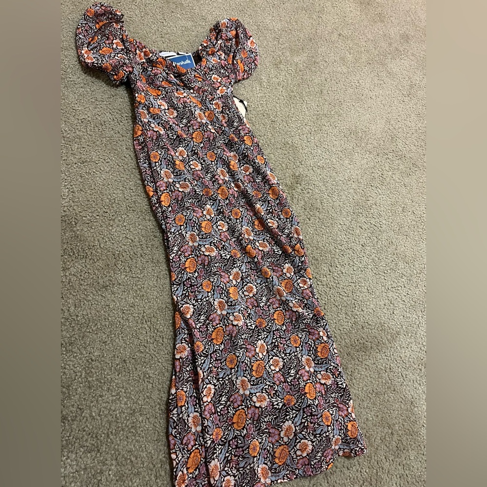 NWT Sincerely Jules Autumnal floral midi dress, XS - Picture 6 of 7